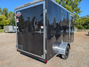 Cargo Mate 6x12 SA Enclosed Trailer w Ramp Door - Black - Stock# 105372