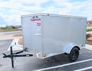 Cargo Mate E Series 5x8 Cargo Trailer w Swing Door - Gray - Stock# 123172