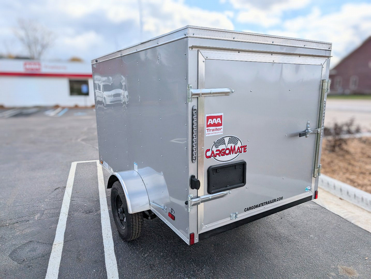 Cargo Mate E Series 5x8 Cargo Trailer w Swing Door - Gray - Stock# 123172
