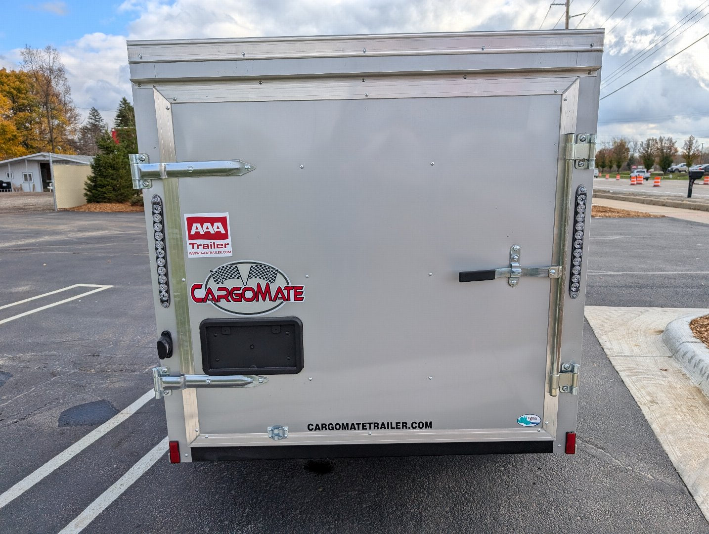 Cargo Mate E Series 5x8 Cargo Trailer w Swing Door - Gray - Stock# 123172