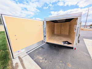 Cargo Mate E Series 5x8 Cargo Trailer w Swing Door - Gray - Stock# 123172