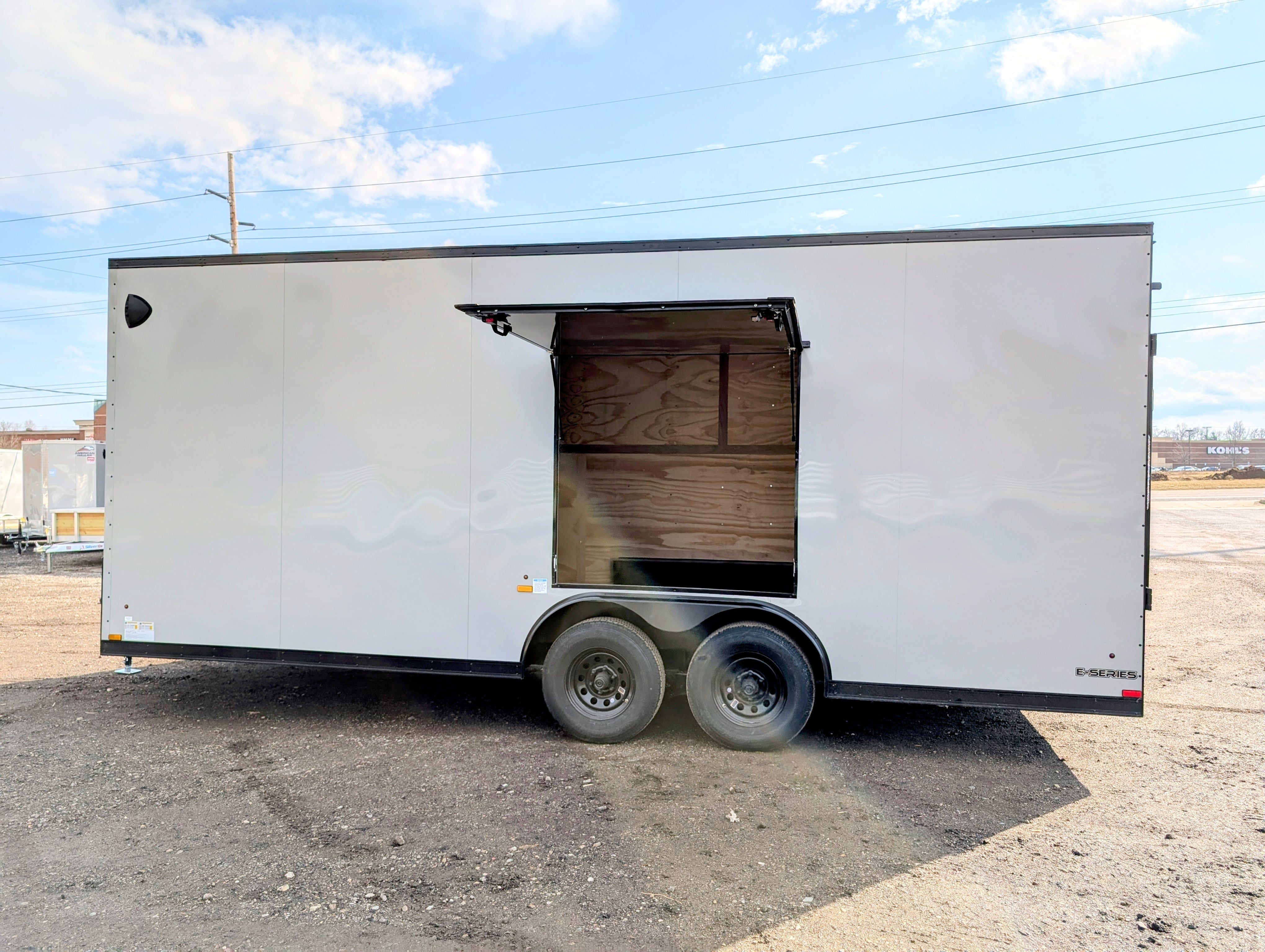 Cargo Mate E Series 8.5x20Ft Enclosed Cargo Trailer Toy Car Hauler w Escape Door Stock 124055