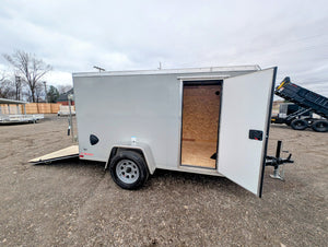 Cargo Mate 5x10 E Series Enclosed Cargo Trailer w Ramp Door & Side Door Stock 124133