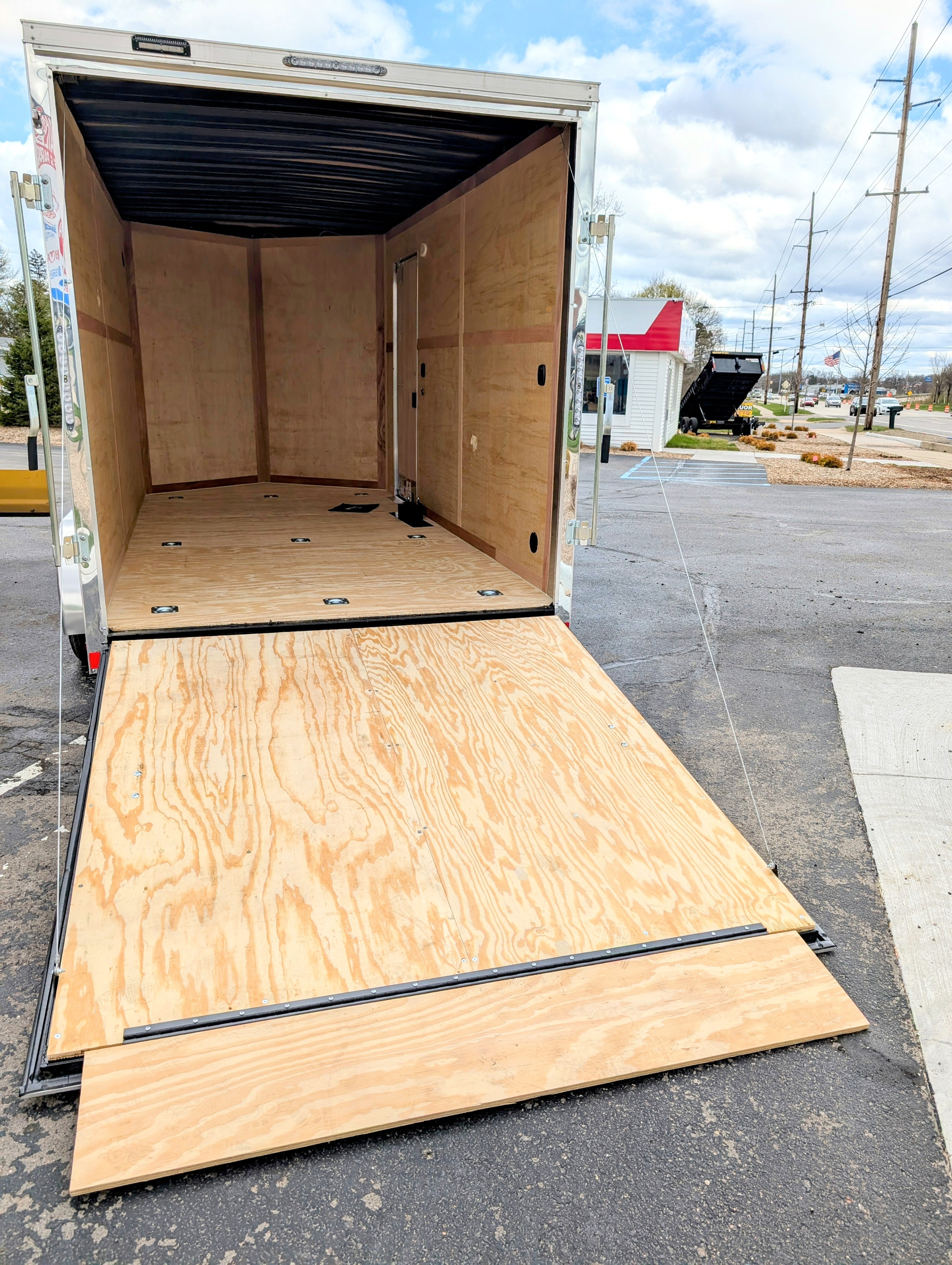 Cargo Mate 7x14 E Series Tandem Axle Enclosed Trailer w Ramp Door - Stock# 124038