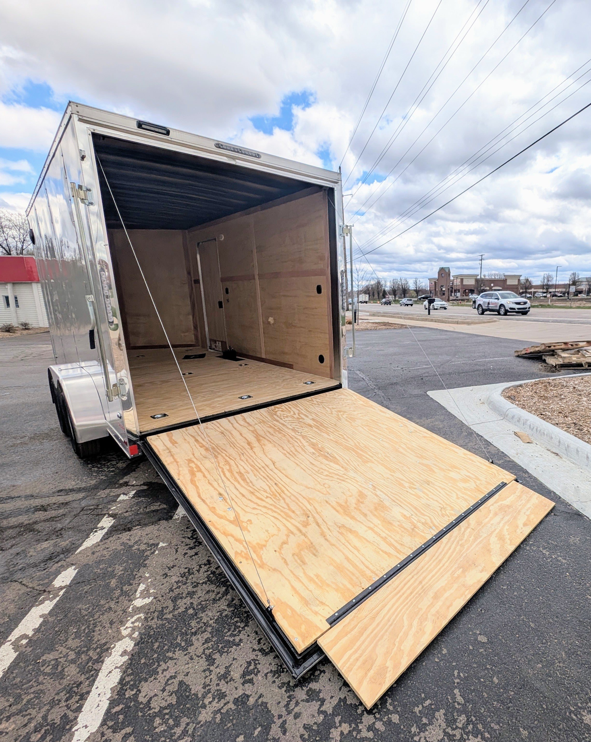 Cargo Mate 7x14 E Series Tandem Axle Enclosed Trailer w Ramp Door - Stock# 124038