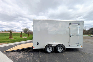 Cargo Mate 7x14 E Series Tandem Axle Enclosed Trailer w Ramp Door - Stock# 124038