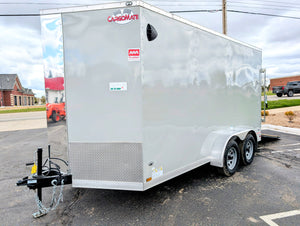 Cargo Mate 7x14 E Series Tandem Axle Enclosed Trailer w Ramp Door - Stock# 124038