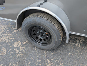 American Hauler 6x12 Enclosed Cargo Trailer w Ramp Door - Silver- Stock# 21831