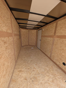 American Hauler 6x12 Enclosed Cargo Trailer w Ramp Door - Silver- Stock# 21831