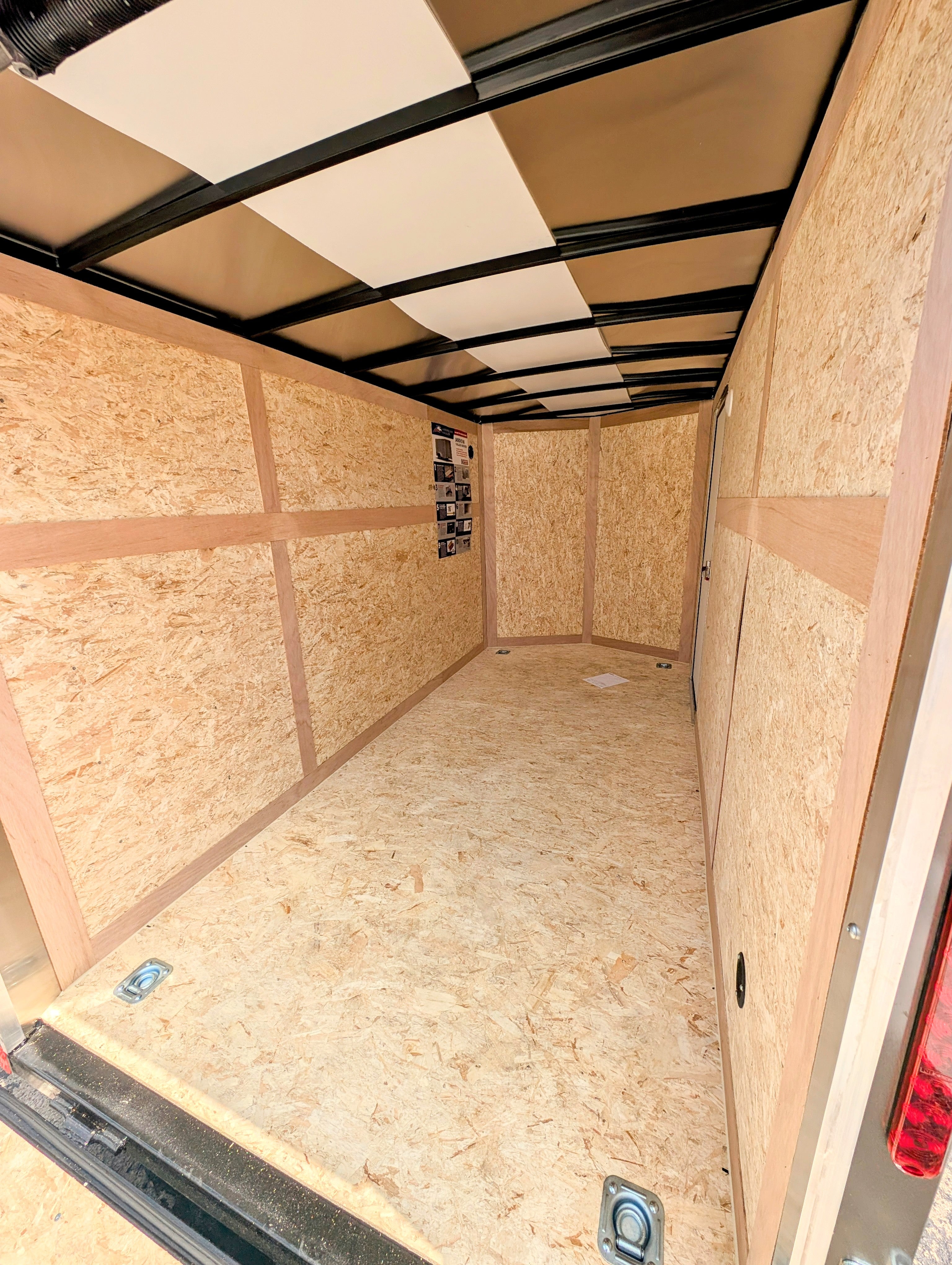 American Hauler 6x12 Enclosed Cargo Trailer w Ramp Door - Silver- Stock# 21831