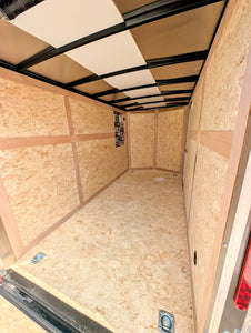 American Hauler 6x12 Enclosed Cargo Trailer w Ramp Door - Silver- Stock# 21831