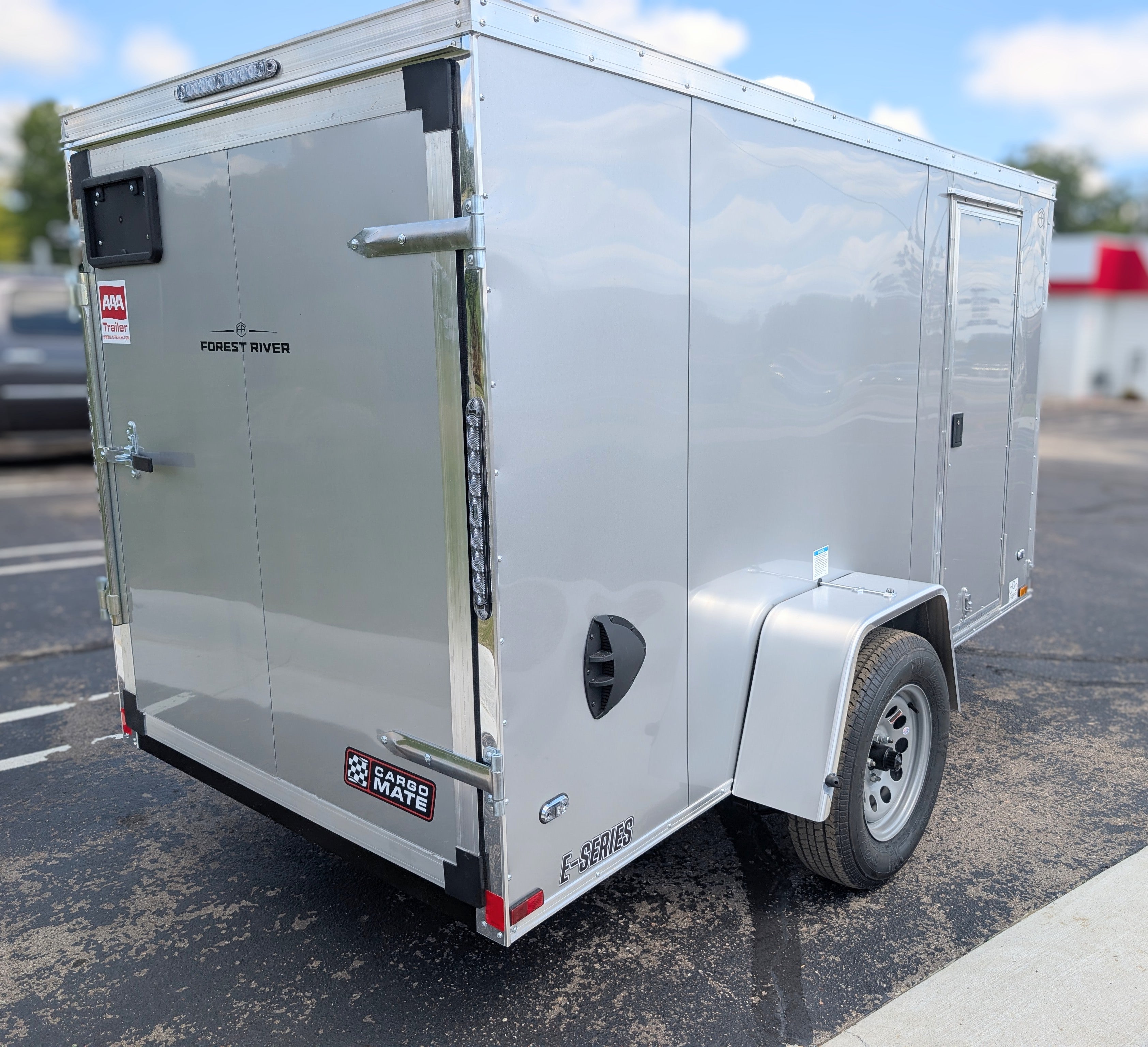 Cargo Mate 5x10 E Series Enclosed Cargo Trailer w Swing Door & Side Door Stock 124611