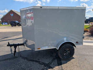 Cargo Mate E Series 4x6 Enclosed Cargo Trailer - Silver - Stock# 123132