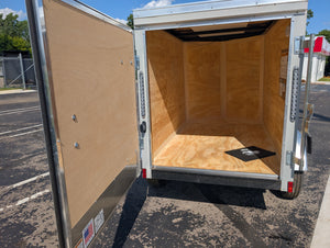 Cargo Mate E Series 4x6 Enclosed Cargo Trailer - Silver - Stock# 123132