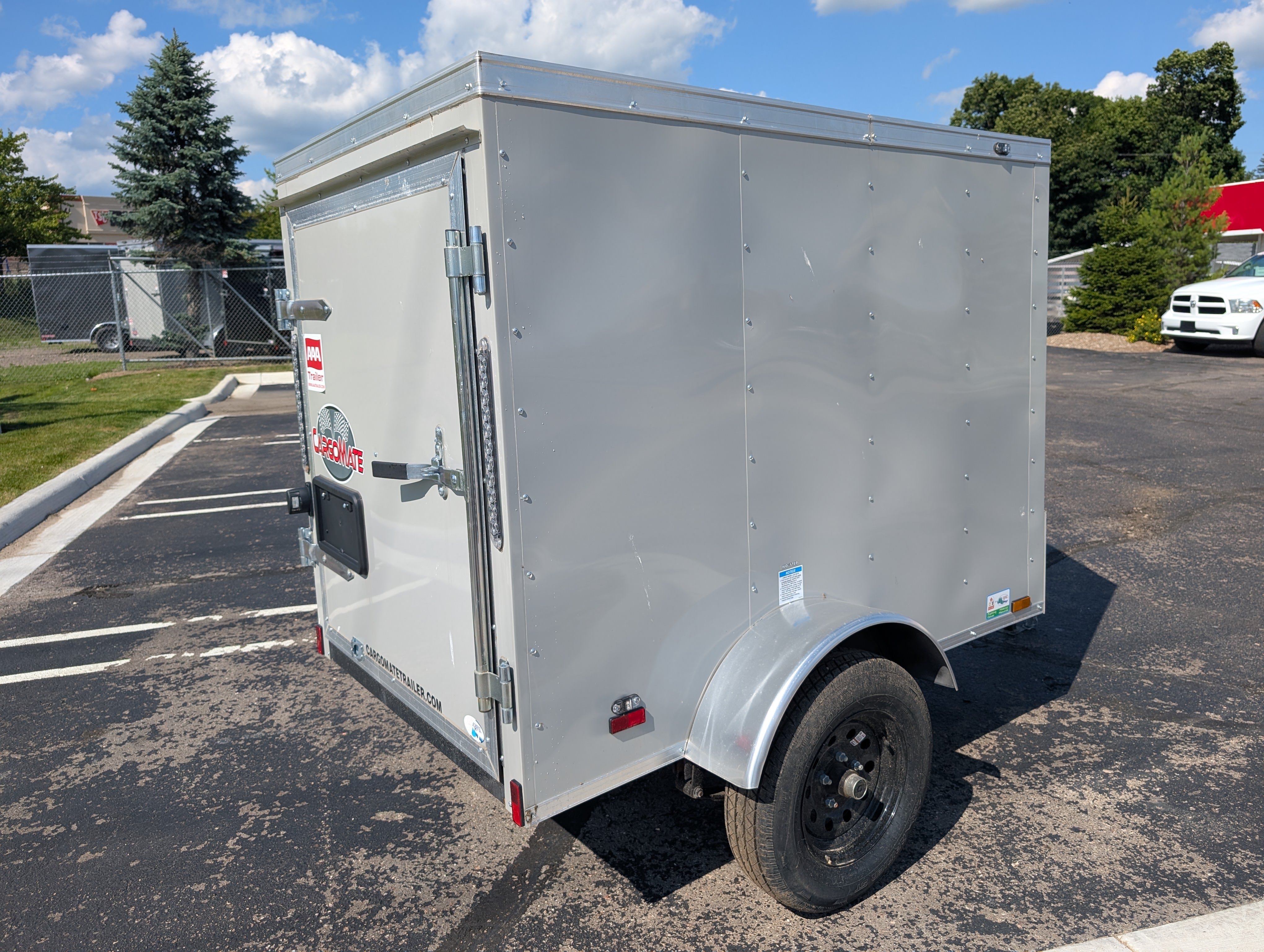Cargo Mate E Series 4x6 Enclosed Cargo Trailer - Silver - Stock# 123132