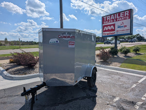 Cargo Mate E Series 4x6 Enclosed Cargo Trailer - Silver - Stock# 123132