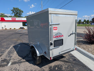 Cargo Mate E Series 4x6 Enclosed Cargo Trailer - Silver - Stock# 123132